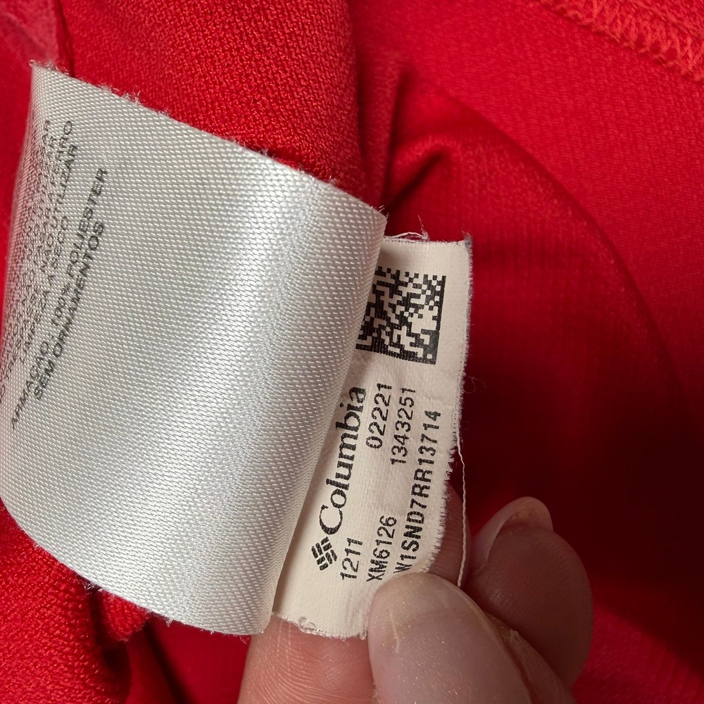 Columbia PFG Polo Mens Medium‎ Red Georgia Bulldogs NCAA Omni-Shade Vented Back - Picture 8 of 9